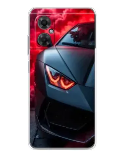 Чехол для Xiaomi Redmi Note 11R с картинкой «Lamborghini красное сияние» Чехол для Xiaomi Redmi Note 11R с картинкой «Lamborghini красное сияние»