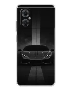 Чехол для Xiaomi Redmi Note 11R с картинкой «Lamborghini симметрия дорог»