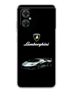 Чехол для Xiaomi Redmi Note 11R с картинкой «Логотип Lamborghini классика»
