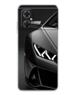 Чехол для Xiaomi Redmi Note 11R с картинкой «Lamborghini фары детализация»