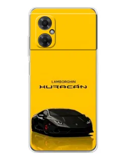 Чехол для Xiaomi Redmi Note 11R с картинкой «Lamborghini Huracan черный»