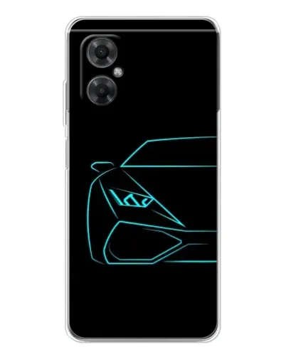 Чехол для Xiaomi Redmi Note 11R с картинкой «Голубой силуэт Lamborghini» Чехол для Xiaomi Redmi Note 11R с картинкой «Голубой силуэт Lamborghini»