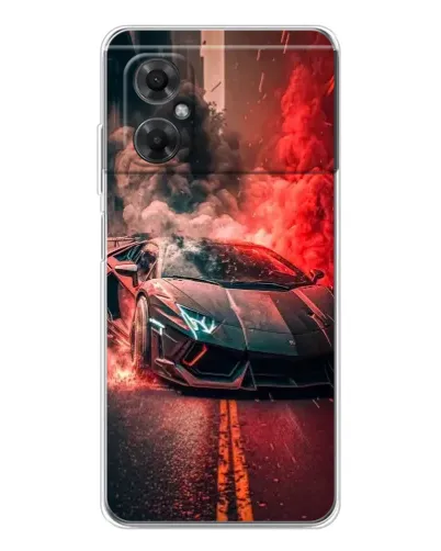 Чехол для Xiaomi Redmi Note 11R с картинкой «Lamborghini красный дым» Чехол для Xiaomi Redmi Note 11R с картинкой «Lamborghini красный дым»