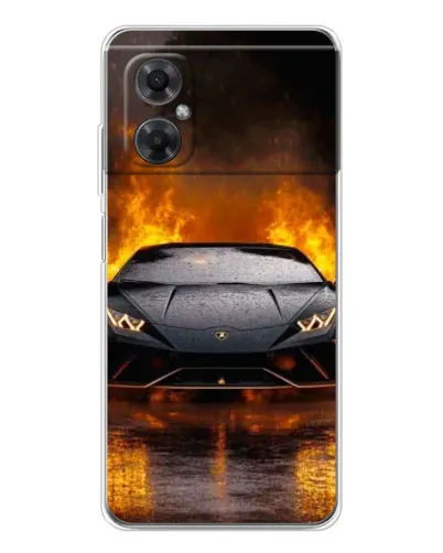Чехол для Xiaomi Redmi Note 11R с картинкой «Lamborghini в огне» Чехол для Xiaomi Redmi Note 11R с картинкой «Lamborghini в огне»