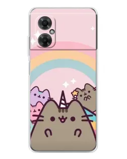 Чехол для Xiaomi Redmi Note 11R с картинкой «Единорог Pusheen»