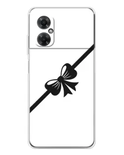 Чехол для Xiaomi Redmi Note 11R с картинкой «Диагональный бант»