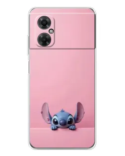 Чехол для Xiaomi Redmi Note 11R с картинкой «Stitch выглядывает»
