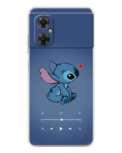 Чехол для Xiaomi Redmi Note 11R с картинкой «Музыкальный Stitch»