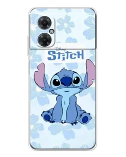 Чехол для Xiaomi Redmi Note 11R с картинкой «Stitch среди цветов»