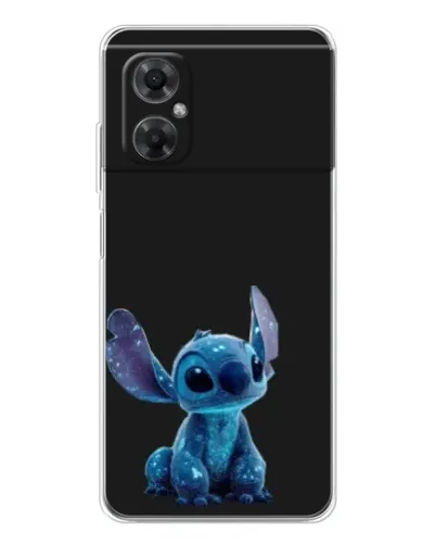 Чехол для Xiaomi Redmi Note 11R с картинкой «Стич на черном»