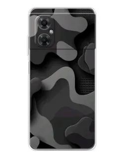 Чохол для Xiaomi Redmi Note 11R з картинкою «Темний абстрактний камуфляж»