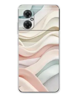 Чехол для Xiaomi Redmi Note 11R с картинкой «Пастельные нежные волны»
