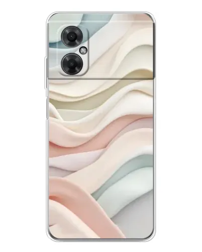 Чехол для Xiaomi Redmi Note 11R с картинкой «Пастельные нежные волны»