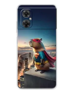 Чехол для Xiaomi Redmi Note 11R с картинкой «Капи-мен супергерой»