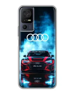 Чехол для Xiaomi Redmi Note 11S 5G с картинкой «Audi Sport — неон»