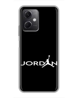 Чохол для Xiaomi Redmi Note 12 (5G) з картинкою «Jordan White Logo»