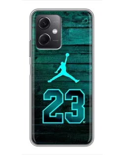 Чохол для Xiaomi Redmi Note 12 (5G) з картинкою «Jordan Cyan 23»