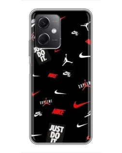 Чохол для Xiaomi Redmi Note 12 (5G) з картинкою «Nike Mix Pattern»