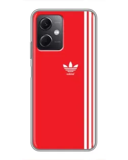 Чохол для Xiaomi Redmi Note 12 (5G) з картинкою «Червоний мінімалізм Adidas»