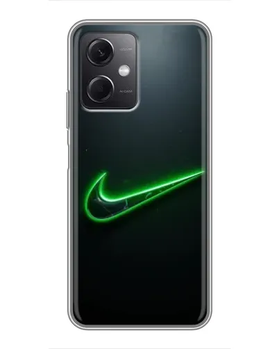 Чохол для Xiaomi Redmi Note 12 (5G) з картинкою «Неоновий контур Nike»
