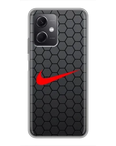 Чохол для Xiaomi Redmi Note 12 (5G) з картинкою «Nike — карбонова сітка»