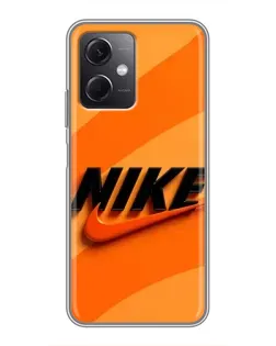 Чохол для Xiaomi Redmi Note 12 (5G) з картинкою «Помаранчевий драйв Nike» Чохол для Xiaomi Redmi Note 12 (5G) з картинкою «Помаранчевий драйв Nike»
