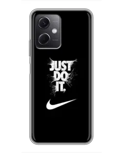 Чохол для Xiaomi Redmi Note 12 (5G) з картинкою «Текстовий принт Nike»
