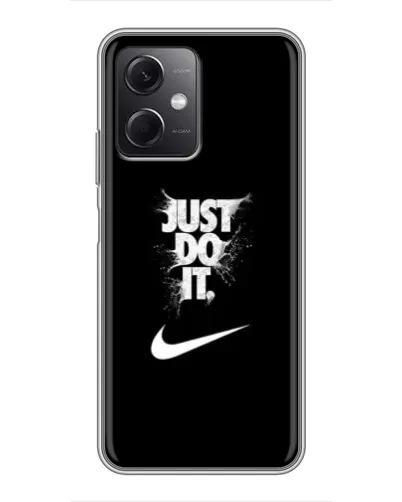 Чохол для Xiaomi Redmi Note 12 (5G) з картинкою «Текстовий принт Nike»
