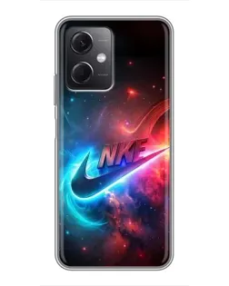 Чохол для Xiaomi Redmi Note 12 (5G) з картинкою «Вогняний логотип Nike»