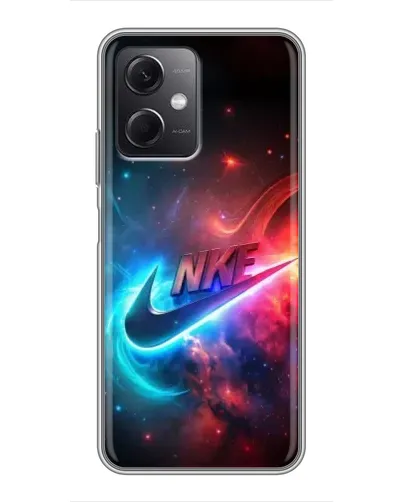 Чохол для Xiaomi Redmi Note 12 (5G) з картинкою «Вогняний логотип Nike»