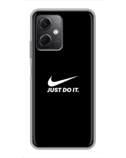 Чохол для Xiaomi Redmi Note 12 (5G) з картинкою «Мінімалізм від Nike»