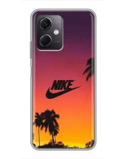 Чохол для Xiaomi Redmi Note 12 (5G) з картинкою «Nike на заході сонця»