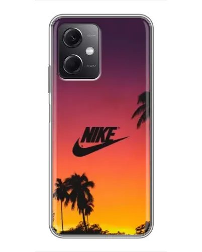 Чохол для Xiaomi Redmi Note 12 (5G) з картинкою «Nike на заході сонця»