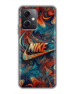 Чохол для Xiaomi Redmi Note 12 (5G) з картинкою «Nike в абстракції»