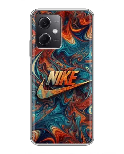Чохол для Xiaomi Redmi Note 12 (5G) з картинкою «Nike в абстракції»
