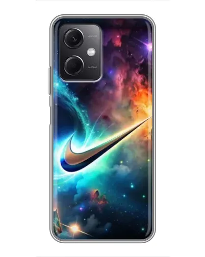 Чохол для Xiaomi Redmi Note 12 (5G) з картинкою «Космічний Nike Swoosh»