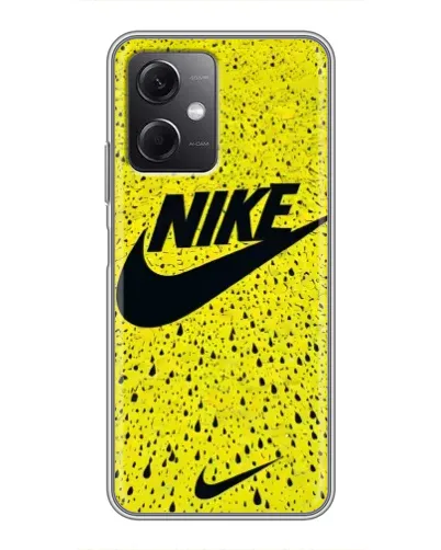 Чохол для Xiaomi Redmi Note 12 (5G) з картинкою «Жовтий текстурний Nike»