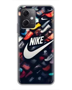 Чохол для Xiaomi Redmi Note 12 (5G) з картинкою «Колекція кросівок Nike»