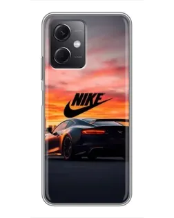 Чохол для Xiaomi Redmi Note 12 (5G) з картинкою «Nike та суперкар»