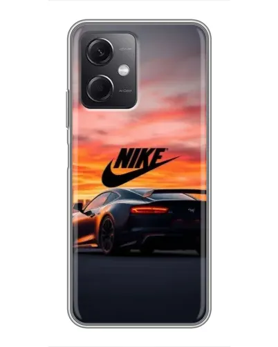 Чохол для Xiaomi Redmi Note 12 (5G) з картинкою «Nike та суперкар»