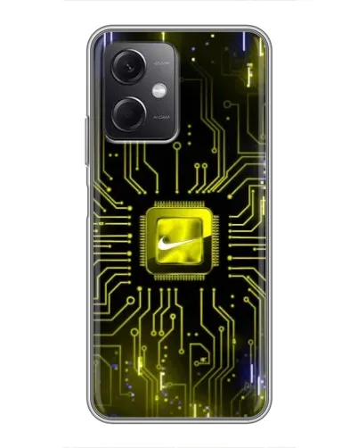 Чохол для Xiaomi Redmi Note 12 (5G) з картинкою «Nike — золота іскра»
