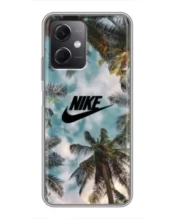 Чехол для Xiaomi Redmi Note 12 (5G) с картинкой «Тропический принт Nike» Чехол для Xiaomi Redmi Note 12 (5G) с картинкой «Тропический принт Nike»