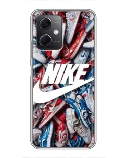 Чохол для Xiaomi Redmi Note 12 (5G) з картинкою «Космічний Nike Blue»