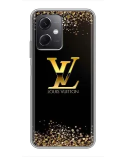 Чохол для Xiaomi Redmi Note 12 (5G) з картинкою «LV — золоті іскри»