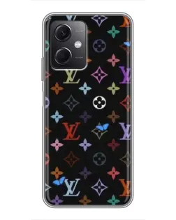 Чохол для Xiaomi Redmi Note 12 (5G) з картинкою «Кольорова монограма LV»