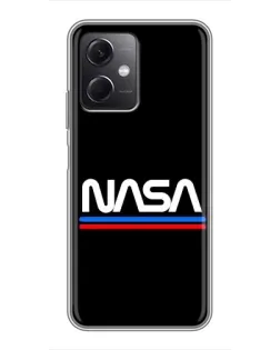 Чохол для Xiaomi Redmi Note 12 (5G) з картинкою «NASA — класика Red Blue» Чохол для Xiaomi Redmi Note 12 (5G) з картинкою «NASA — класика Red Blue»