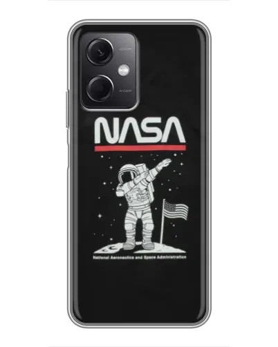 Чохол для Xiaomi Redmi Note 12 (5G) з картинкою «NASA — крокуємо по Місяцю» Чохол для Xiaomi Redmi Note 12 (5G) з картинкою «NASA — крокуємо по Місяцю»