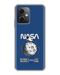 Чохол для Xiaomi Redmi Note 12 (5G) з картинкою «NASA — місячна місія»