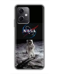 Чохол для Xiaomi Redmi Note 12 (5G) з картинкою «Астронавт на Місяці»