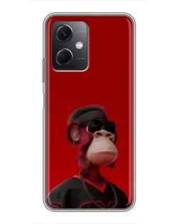 Чохол для Xiaomi Redmi Note 12 (5G) з картинкою «Bored Ape в червоному» Чохол для Xiaomi Redmi Note 12 (5G) з картинкою «Bored Ape в червоному»
